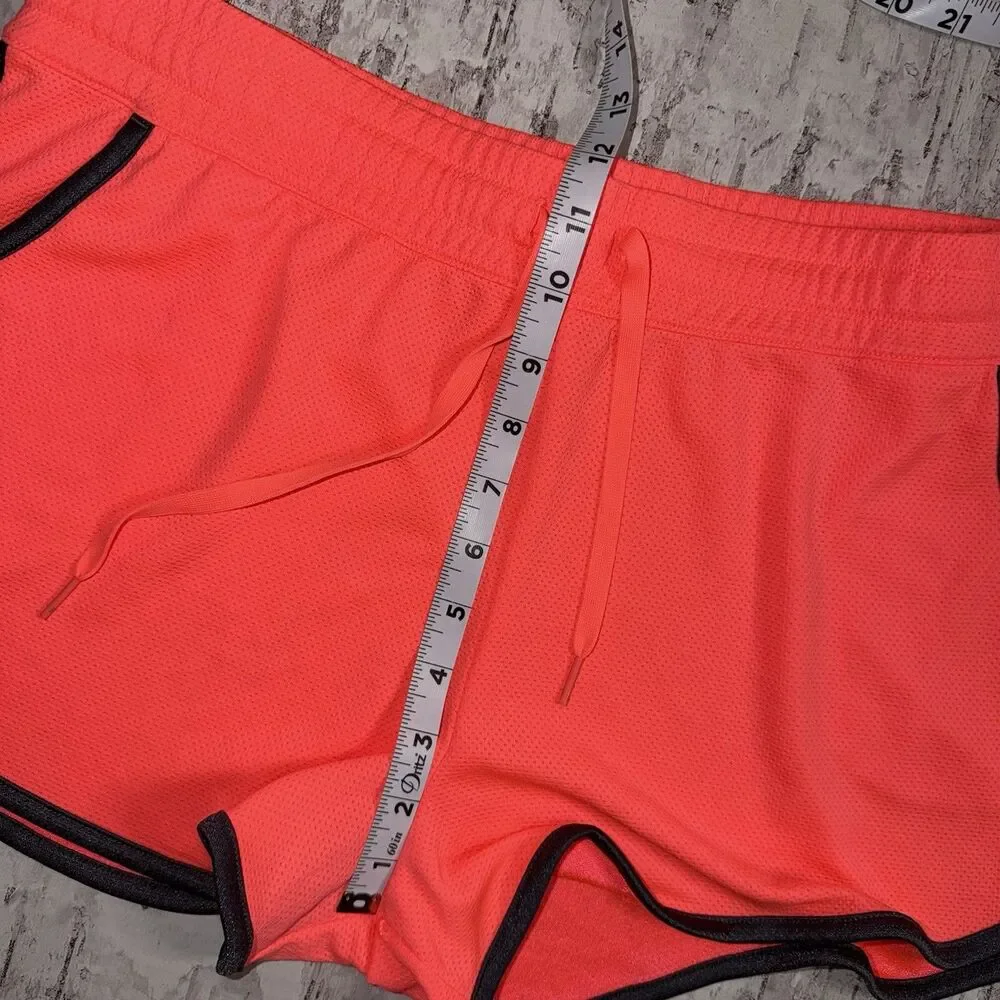 Under Armour Women’s Running Shorts Large Semi-Fitted Heatgear Orange